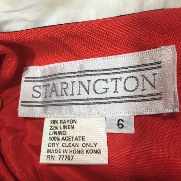 Mint Starington vintage red/black dress 6 - Picture 7 of 9